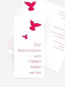 Kommunionseinladungskarte Taube Kommunionseinladungskarte Taube