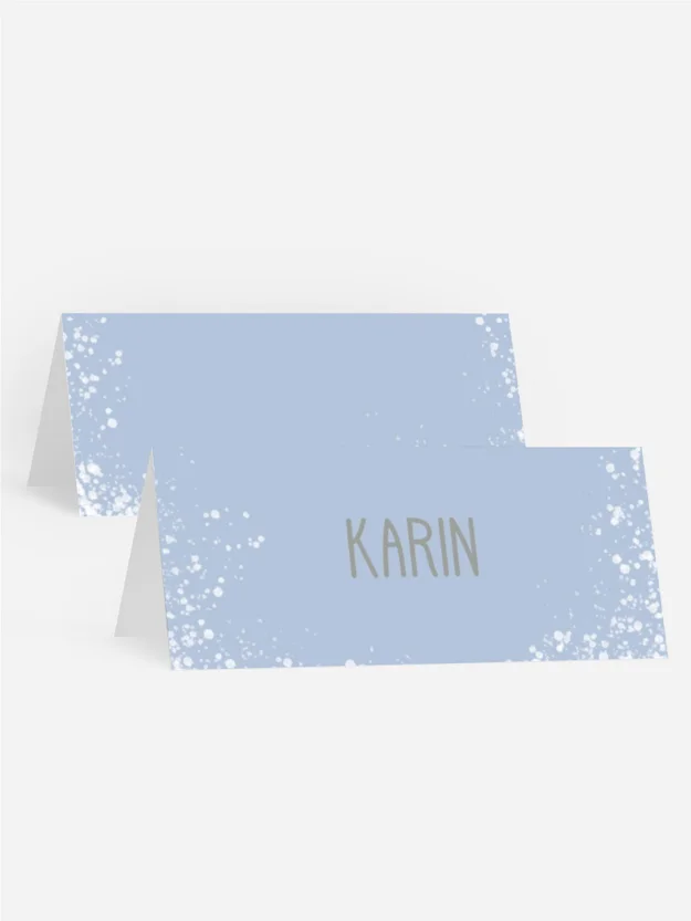 Tischkarte Weihnachten  Festlicher Wald