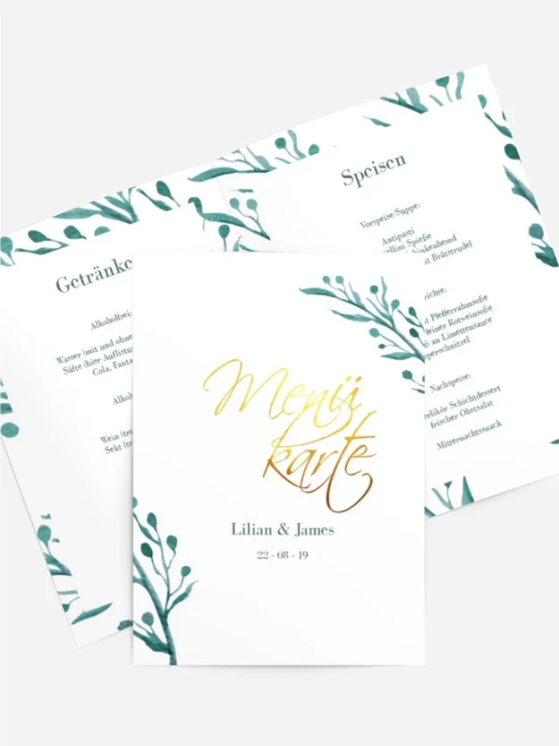 Menükarte Irischer Nebel