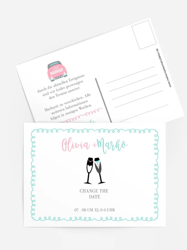 Change the Date Champagner im Auto