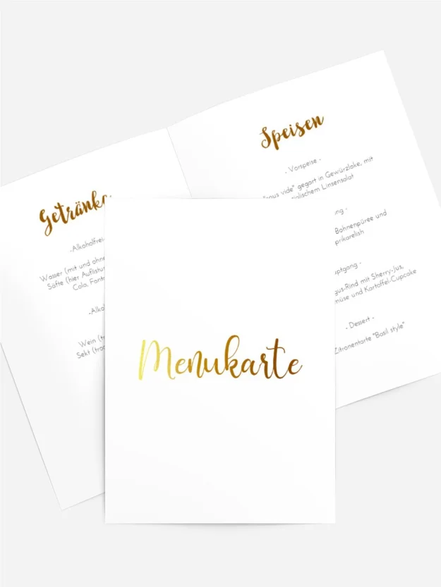 Menükarte Geburtstag Erwachsenes Mädchen