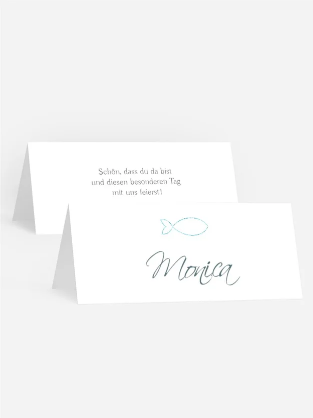 Tischkarte Konfirmation Fay