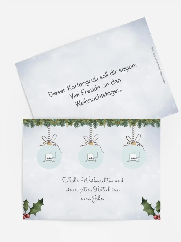 Weihnachten Fotokugeln