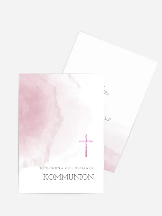 Einladungskarte Kommunion Himmelsdach