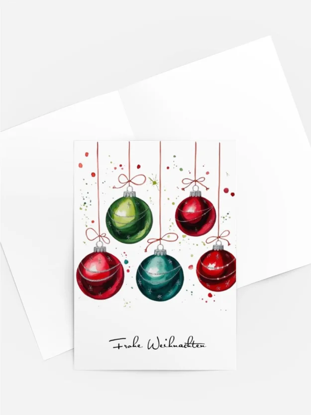 Weihnachtskugeln rot- grün