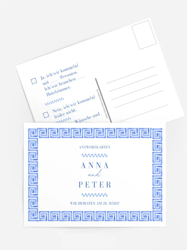 Antwortkarte Griechische Verzierung