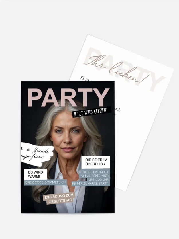 Geburtstagseinladung Ein unglaubliches Leben