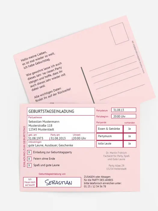 Geburtstagseinladung Partyrezept