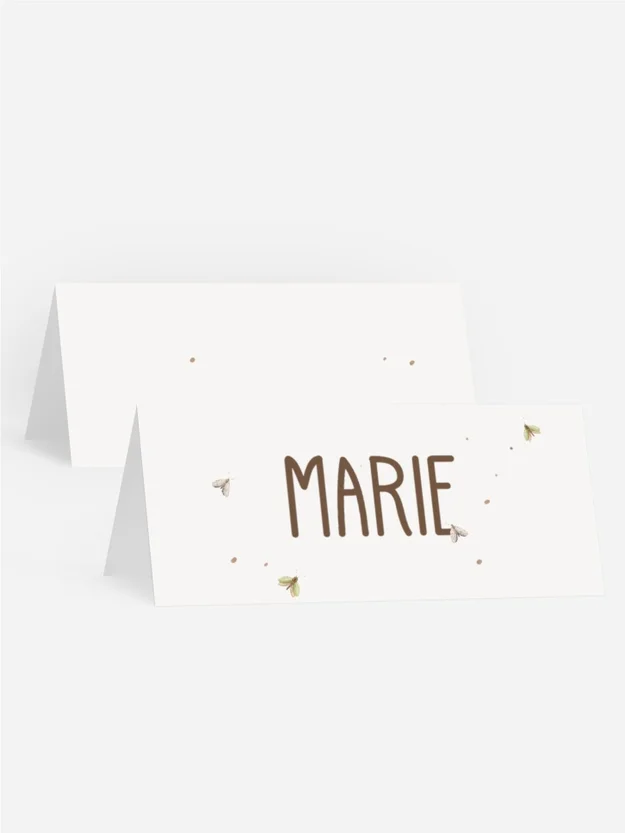 Tischkarte Konfirmation  Heilige Strahlen