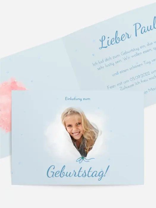 Geburtstagseinladung Festliche Zuckerwatte