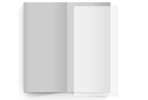 transparentes Einlegeblatt 105x215 mm transparentes Einlegeblatt 105x215 mm