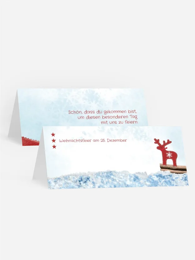 Weihnachten Tischkarte Sternenhimmel