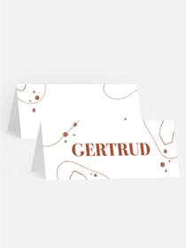 Tischkarte Geburtstag Seltsame Kreise Tischkarte Geburtstag Seltsame Kreise