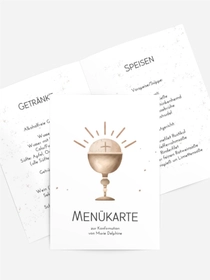 Menükarte Konfirmation Die wichtigsten Attribute