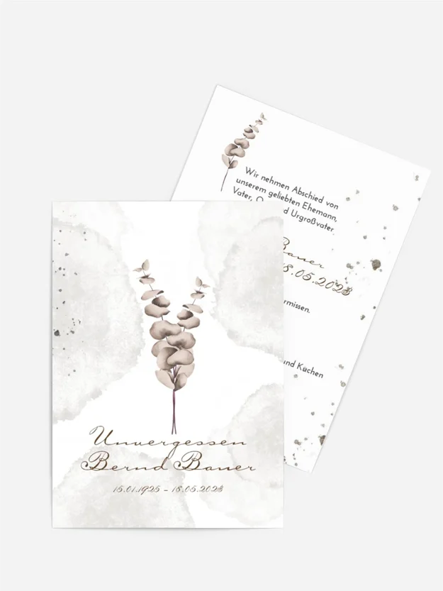 Trauerkarte Neue Filialen