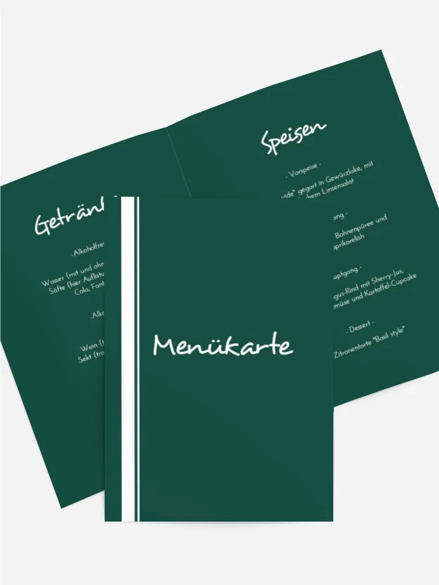 Menükarte Geburtstag Fast erreicht