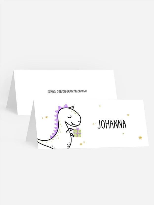 Tischkarte Geburtstag T-Rex