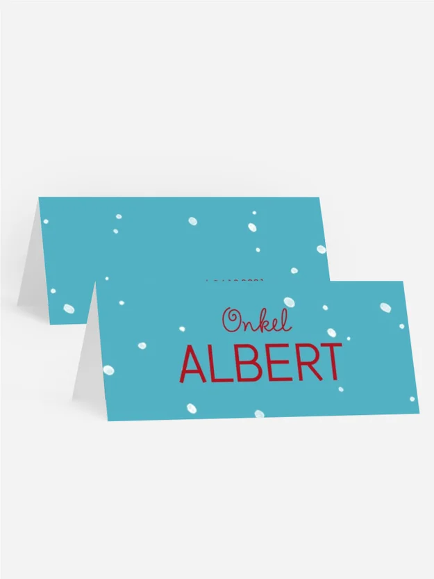 Tischkarte Weihnachten Warme Handschuhe