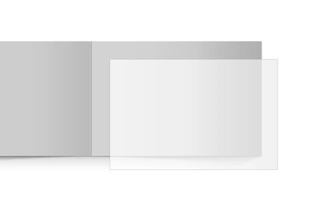 transparentes Einlegeblatt 168x112 mm