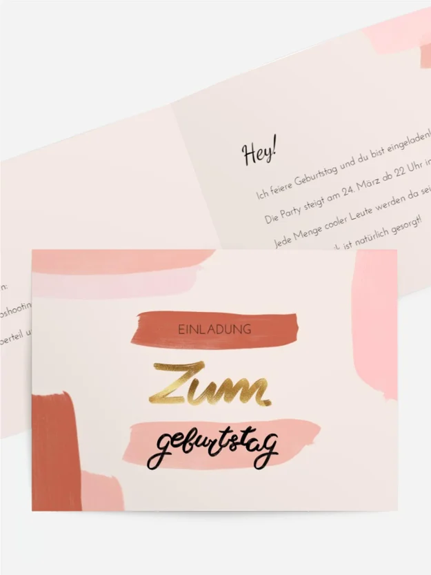 Geburtstagseinladung  Kreativer Gruß