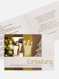 Weihnachtseinladung Geschäftlich Farbklang