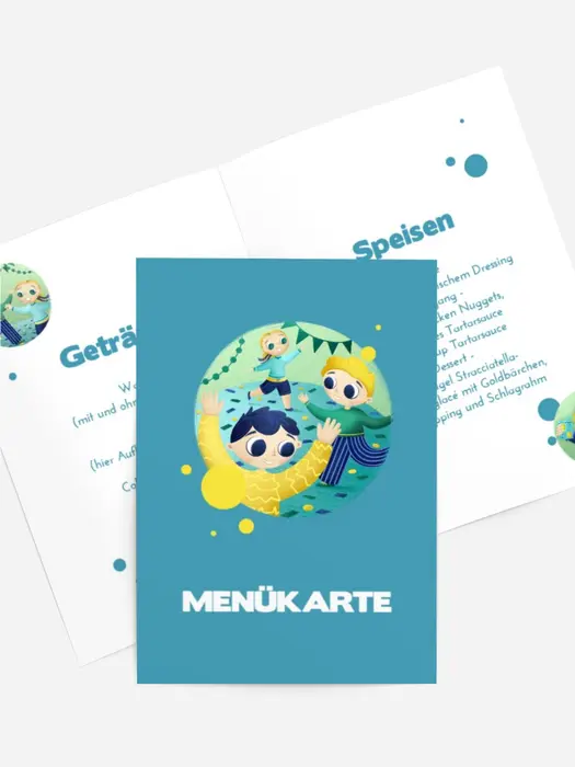 Menükarte Geburtstag Lustiges Spiel