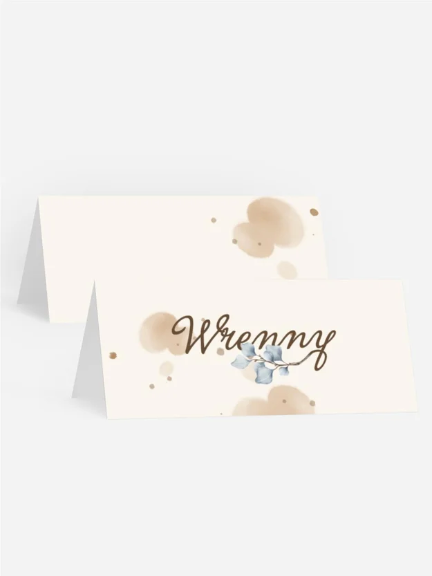 Tischkarte Konfirmation  Abendsonne