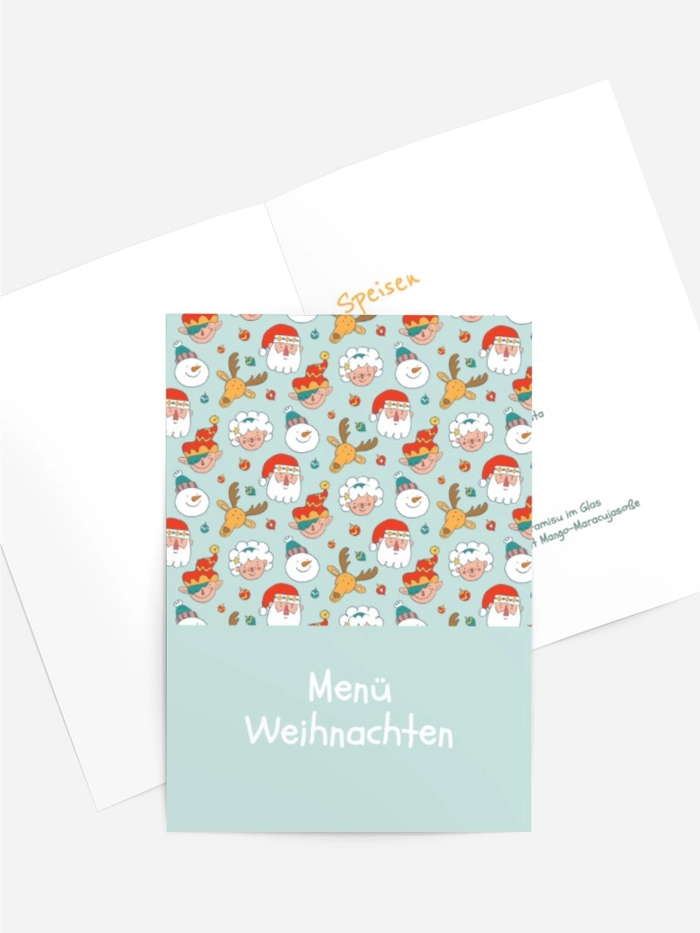 Menükarte Weihnachten Weihnachtsgruppe Menükarte Weihnachten Weihnachtsgruppe