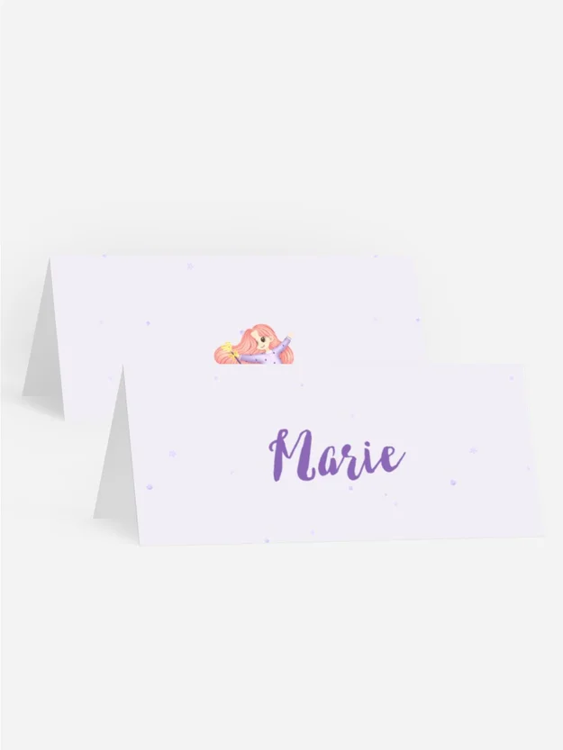 Tischkarte Geburtstag  Dornröschen