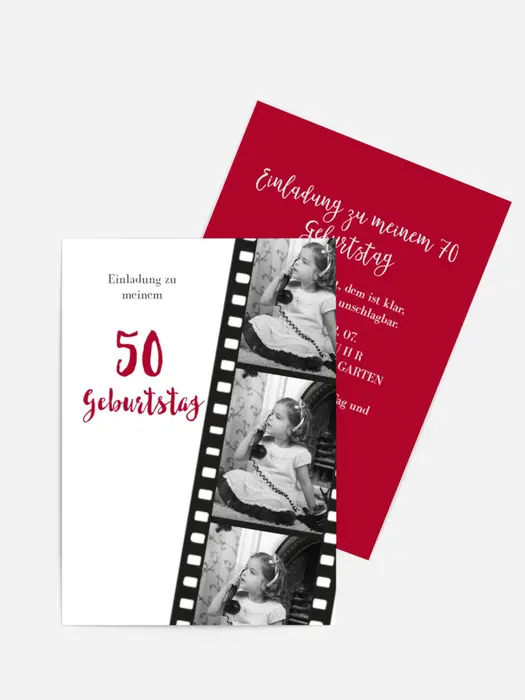 Geburtstagseinladung Lebensfilm