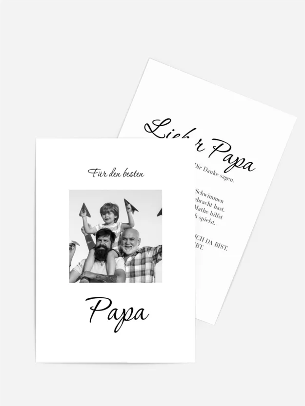 Vatertagskarte Bemannung