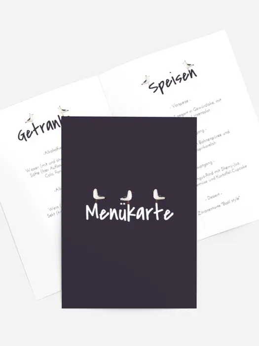 Menükarte Geburtstag