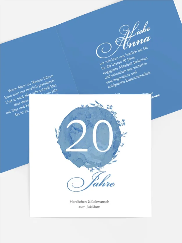 Jubiläumskarten Rundes Datum Jubiläumskarten Rundes Datum