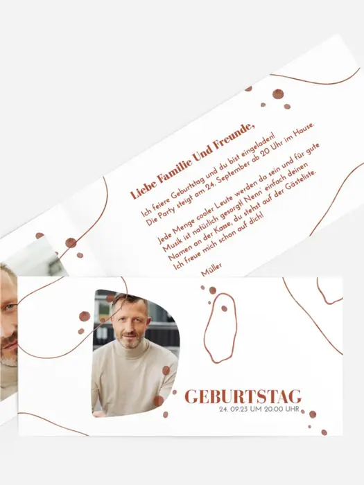 Geburtstagseinladung Seltsame Kreise
