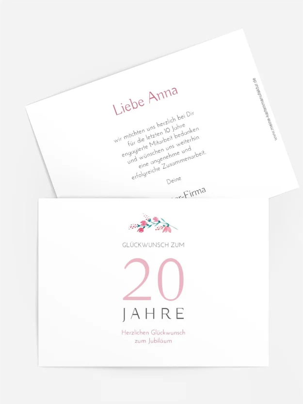 Jubiläumskarten Elegantes Jubiläum Jubiläumskarten Elegantes Jubiläum