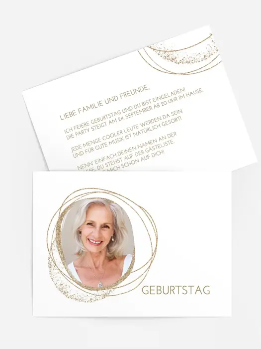 Geburtstagseinladung Verschiedene Kreise
