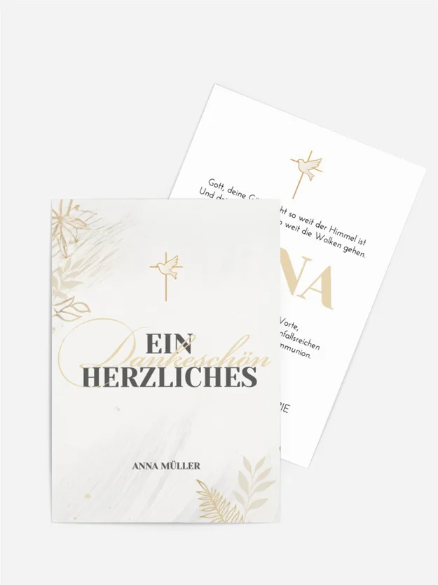 Dankeskarte Firmung Funken spritzen