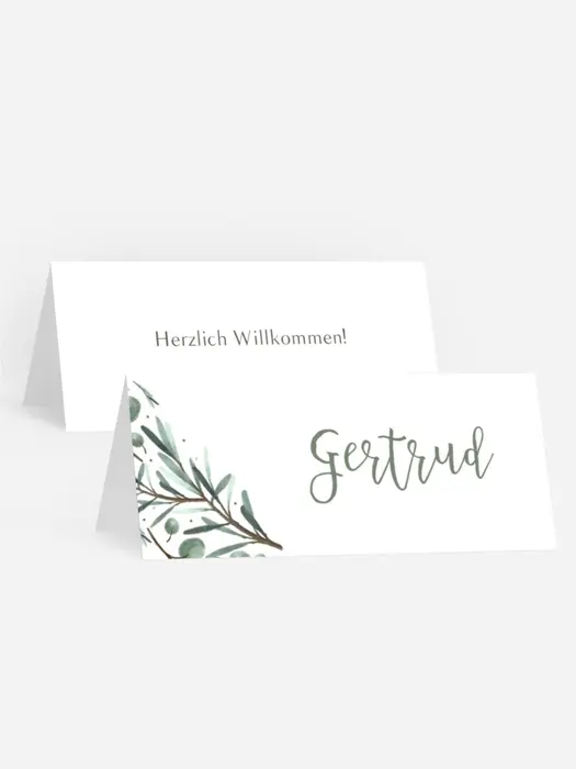 Tischkarte Konfirmation Rosmarin Tischkarte Konfirmation Rosmarin