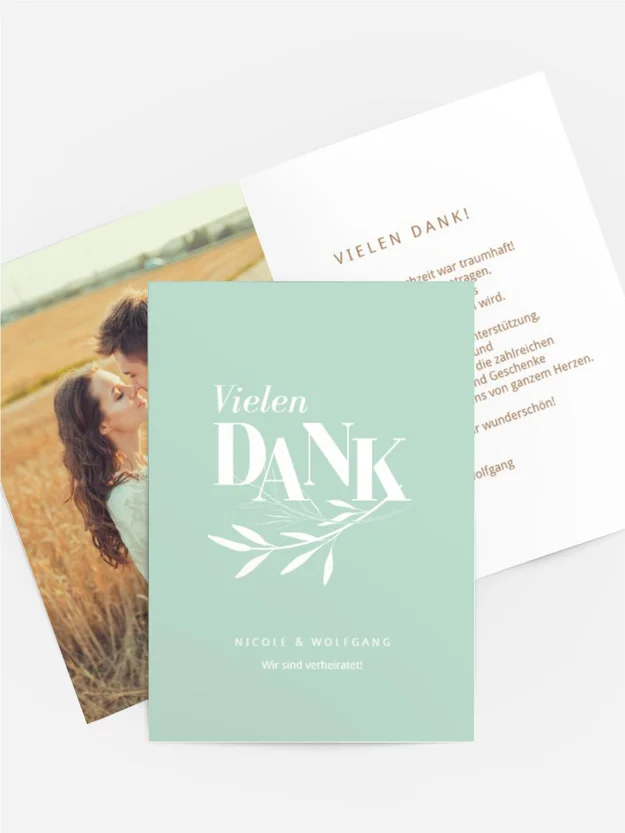 Dankeskarte Hochzeit "Liebe Invertiert"