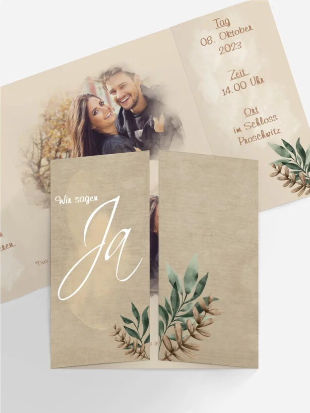 Einladung zur Herbsthochzeit Einladung zur Herbsthochzeit