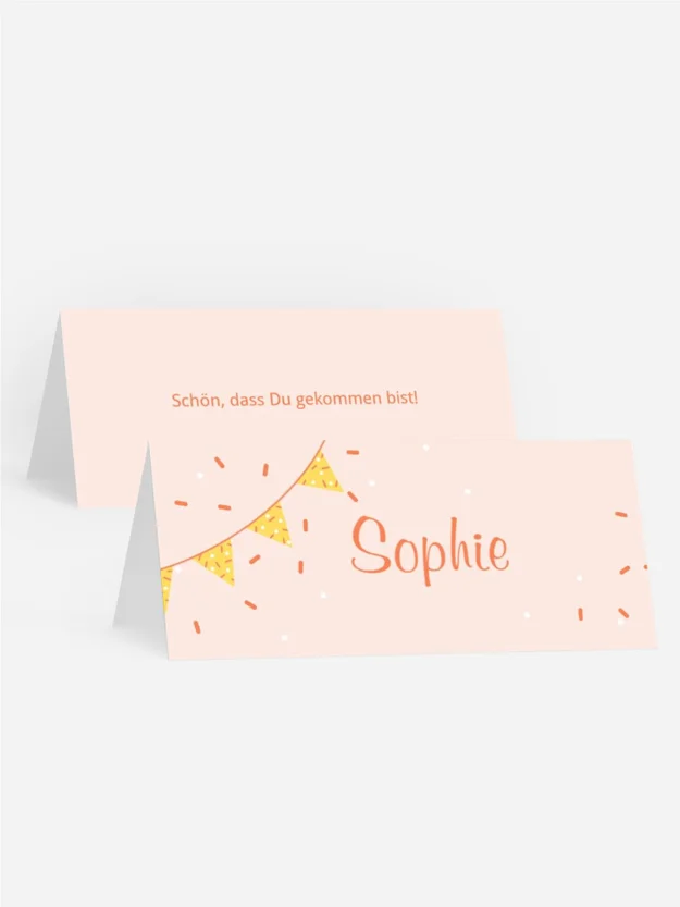 Tischkarte Geburtstag Feierlaune Tischkarte Geburtstag Feierlaune