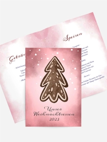 Menükarte Weihnachten Weihnachtssocke