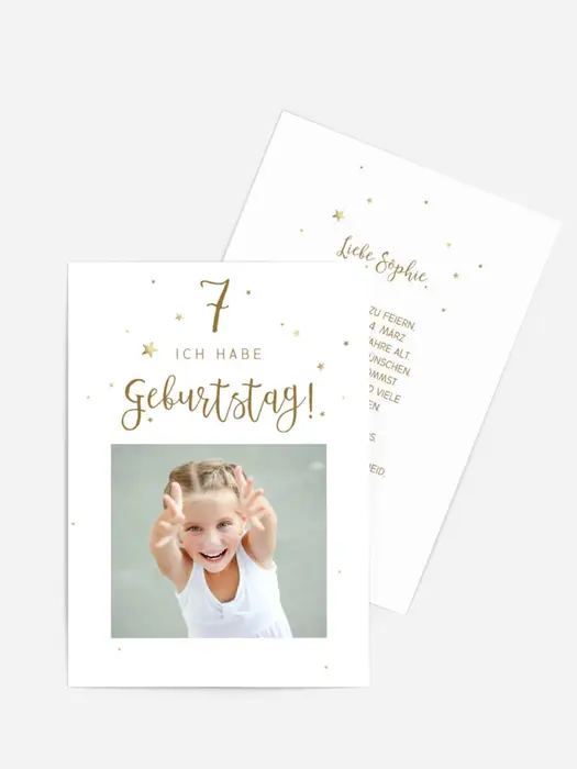 Geburtstagseinladung Sternenglück