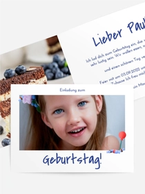 Geburtstagseinladung Besten Wünsche!