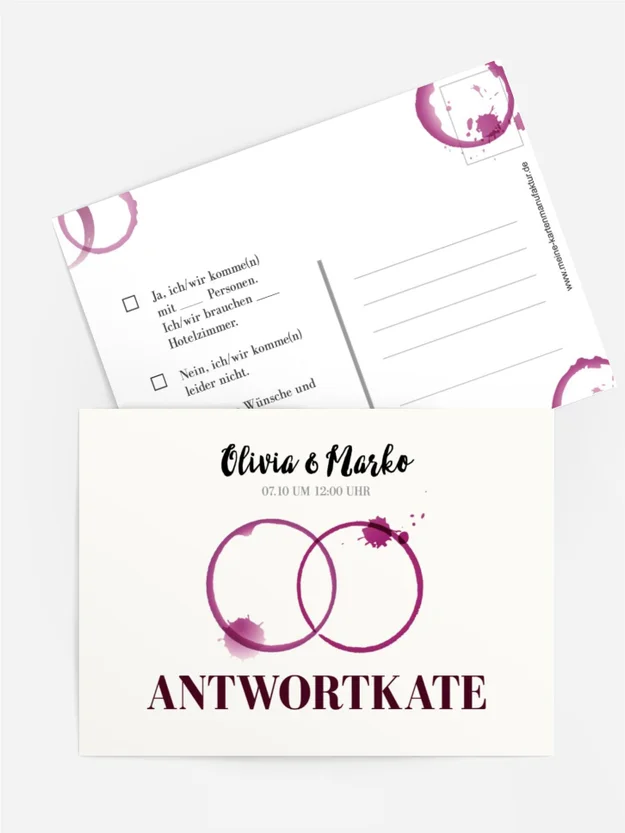 Antwortkarte Zwei Kreise Antwortkarte Zwei Kreise