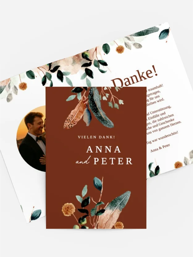 Dankeskarte Gefrorene Schönheit