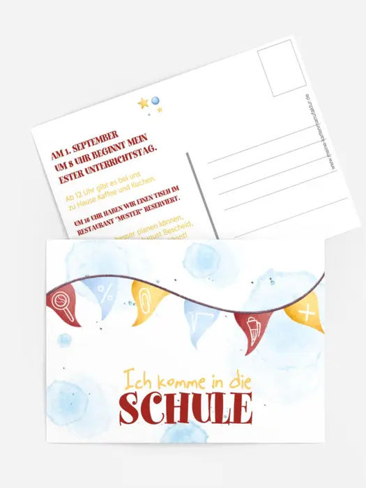 Einladungskarte Einschulung Schulflugzeug Einladungskarte Einschulung Schulflugzeug