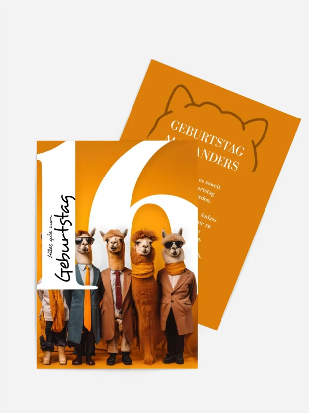 Geburtstagseinladung Geschäftskamel