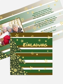 Weihnachtseinladung Privat American Style