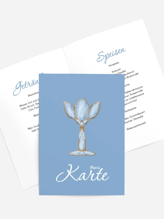 Menükarte Taufe Taufbad